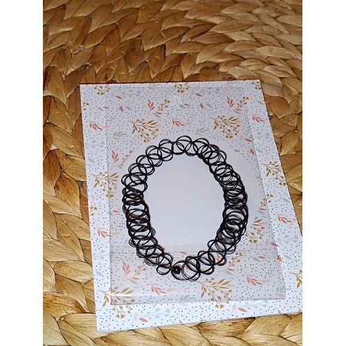 Ras De Cou Collier Effet Tatouage Fil De Pêche Élastique Léger Look Vintage Agréable Sortie Soirée Envoie Paris Collection Black Sugar