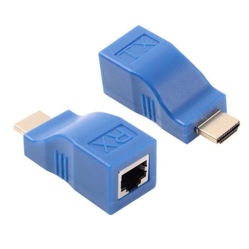 Nouveau Mini Ports RJ45 4k, Extension HDMI jusqu'à 30m sur CAT 5e / 6 UTP LAN, câble Ethernet pour HDTV 1080P HDPC