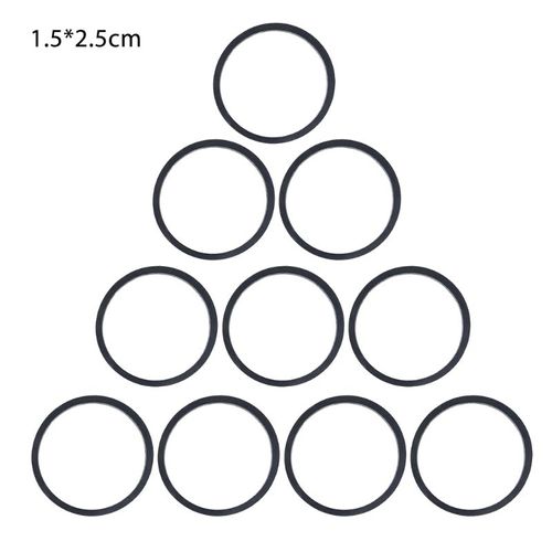 Bandes universelles pour Machine à Cassette, 1.5mm, assorties, carrées, en caoutchouc, pour enregistreur cd et DVD, baladeur, 10 pièces