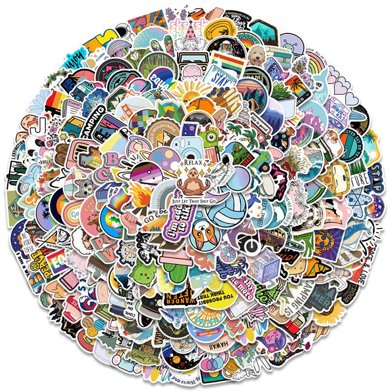 Autocollants Graffiti Animaux De Dessin Animé, 300 Pièces/Lot, Étiquette Étanche, Pour Bagages, Moto, Valise, Voiture, Ordinateur Portable, Skateboard, Cadeau Pour Enfant