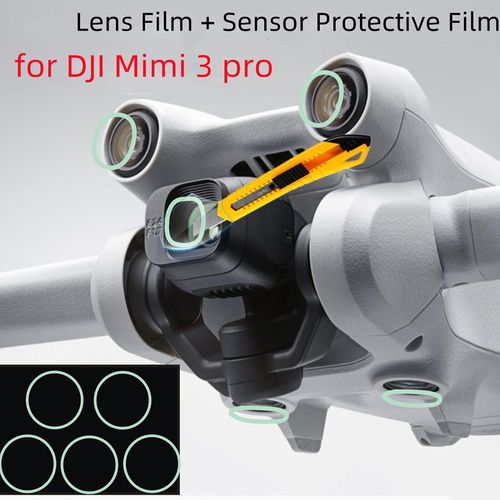 Film De Protection Pour Capteur Dji Mini 3 Pro + Film Pour Lentille, Anti-Rayures Et Anti-Chocs, Accessoires Pour Mini 3 Pro-Générique