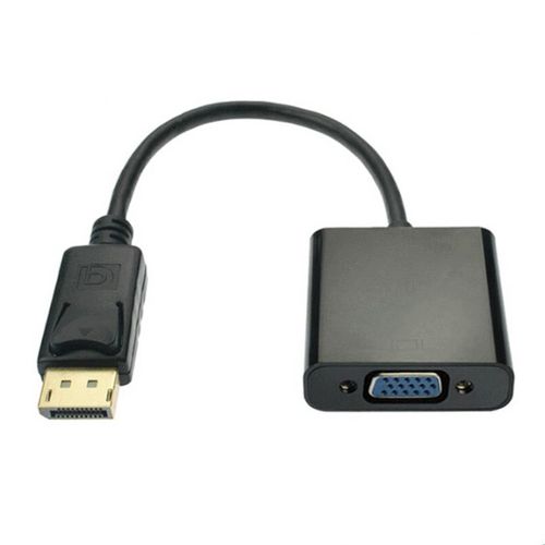 Convertisseur DP vers VGA, câble de signal vidéo Full HD, interface Displayport mâle vers femelle, adaptateur pour projecteur PC HDTV