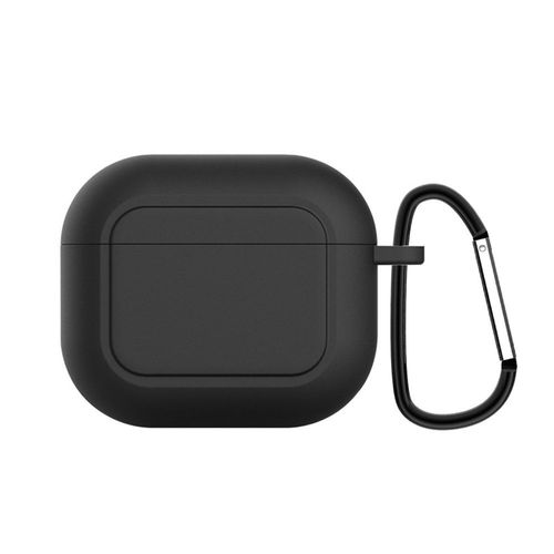 Étui AirPods 2021 à 3, boîtier de chargement sans fil magnétique, 3e étui de protection, porte-clés pour écouteurs, couvercle en Silicone à crochet