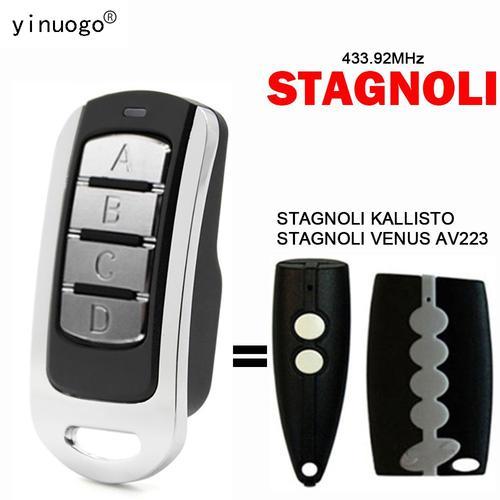 STAGNOLI Télécommande de Porte de Garage Compatible avec KALLISTO/VENUS AV223 433.92mhz Rolling Code Télécommande Duplicateur Clé