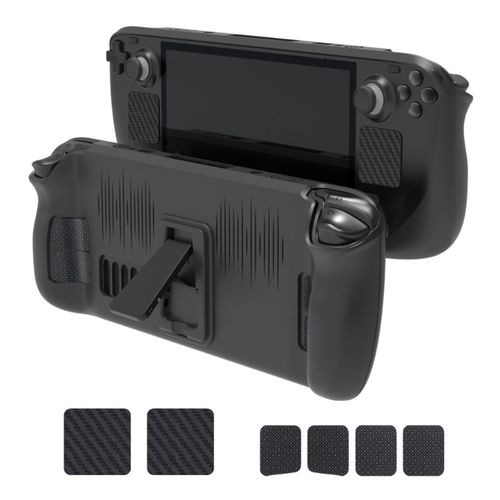 Housse De Protection Pour Steam Deck, Coque De Protection Avec Support, Autocollants Pour Boutons Touchpad, Ensemble D'accessoires Pour Console De Jeu