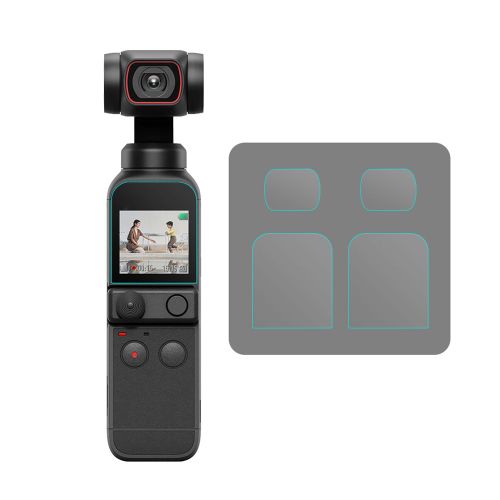 Lentille En Verre + Protecteur D'écran, Accessoires De Tourisme En Plein Air, Kits Trempés Pour Dji Pocket 2 Caméra À Cardan-Générique