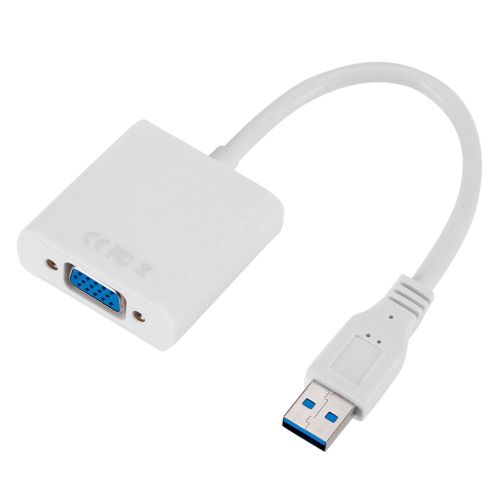 Câble convertisseur multi-affichage pour ordinateur portable, connecteur HD, adaptateur d'extension USB 3.0 vers VGA, adaptateur d'affichage vidéo