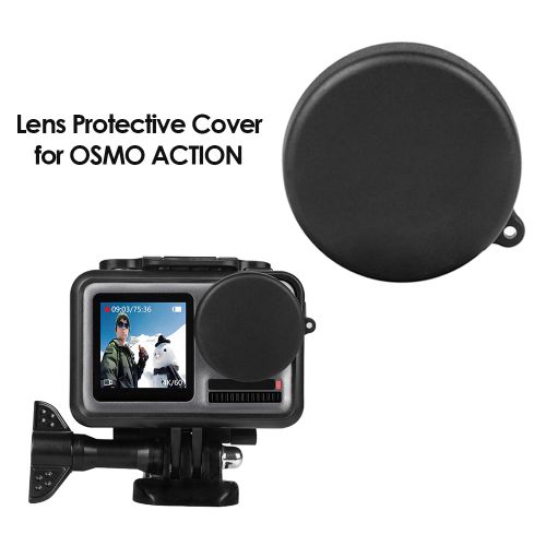Capuchon D'objectif De Caméra D'action En Plein Air, Protection De Sport Portable À Dégagement Rapide, Housse Légère Pour Dji Osmo Action-Générique