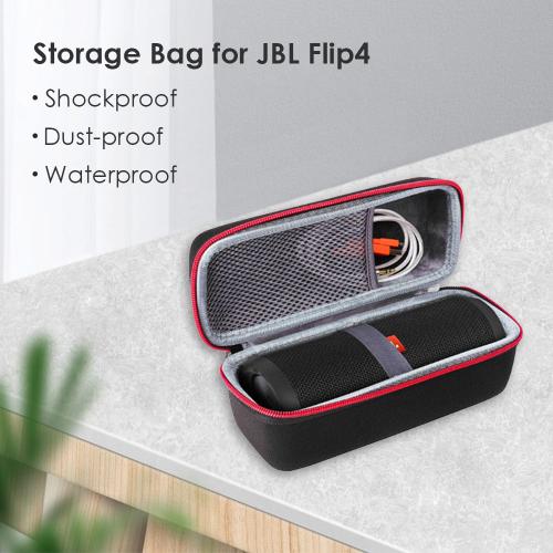 Étui de transport pour haut-parleur JBL Flip 4, étui de rangement étanche et rigide pour haut-parleur Portable