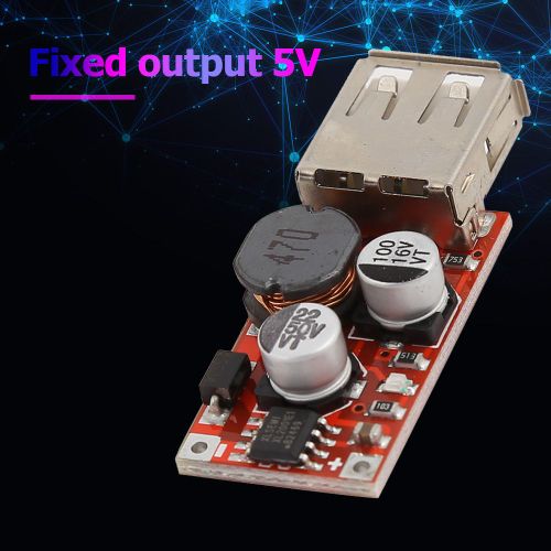 Panneau D'alimentation De Voiture Avec Chargeur Abaisseur Dc-Dc, Module De Tension, 9v/12v/24v À 5v, Usb