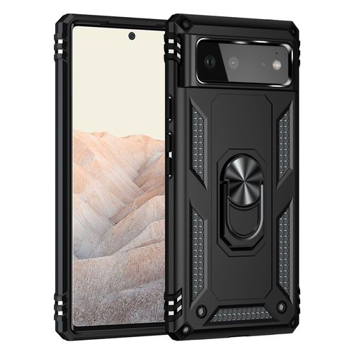 Coque Transparente Antichoc Pour Google Pixel 6a, Étui De Protection Arrière En Tpu Souple Avec Anneau De Support