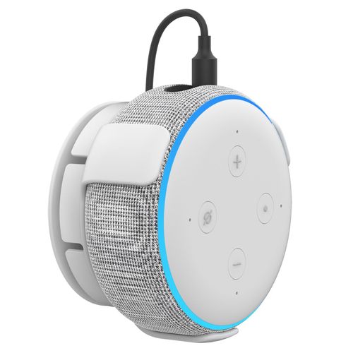Support mural pour Echo Dot 3e génération, avec gestion des câbles intégrés, accessoires permettant de gagner de l'espace
