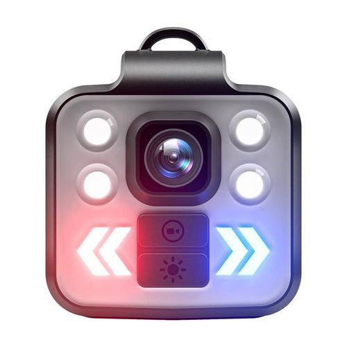 Mini caméra de Sport 1080P HD, jour et nuit, caméscope de sécurité avec lumière LED, effet d'avertissement, pour l'extérieur