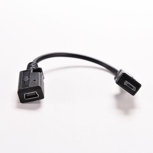 Câble adaptateur de Charge et synchronisation de données, 17cm, Micro USB mâle vers Mini USB femelle, TSC