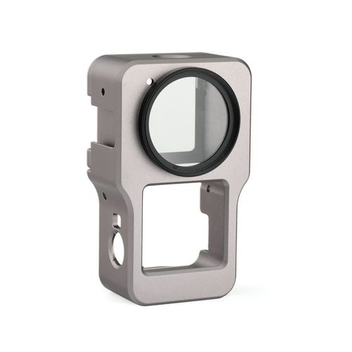 Coque De Protection En Alliage D'aluminium Pour Dji Action 2, Boîtier Métallique, Cage De Cadre + Filtre D'objectif Uv, Accessoires De Caméra-Générique