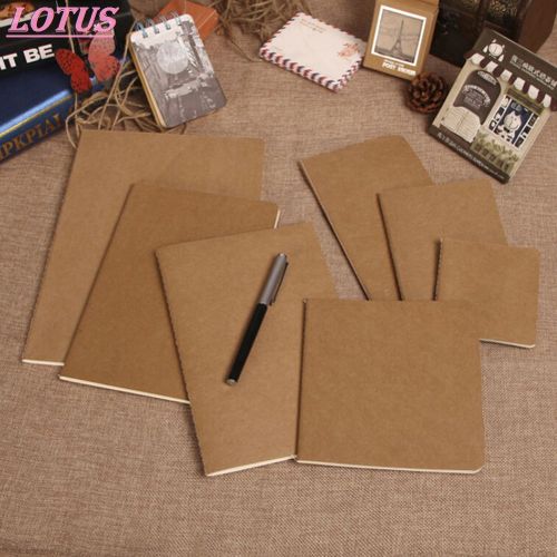 Carnet De Notes Vierge En Papier De Vache, Carnet De Notes Vintage Souple, Cahier De Journal À Couverture Kraft