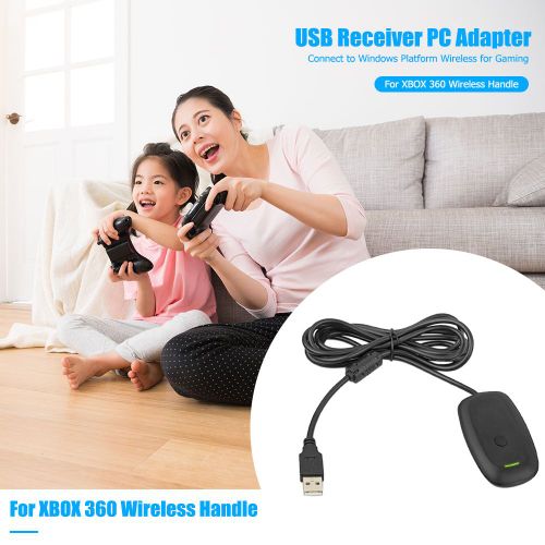 Manette De Jeu Sans Fil Professionnelle Avec Récepteur Usb, Accessoires De Jeu Portables, Adaptateur Pc Pour Xbox 360, Poignée Sans Fil