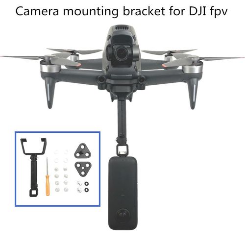 Adaptateur De Caméra De Sport, Support De Pince Pour Dji Fpv, Support Supérieur Pour Gopro/Action Fix, Kit D'extension, Accessoire De Lampe De Poche-Générique