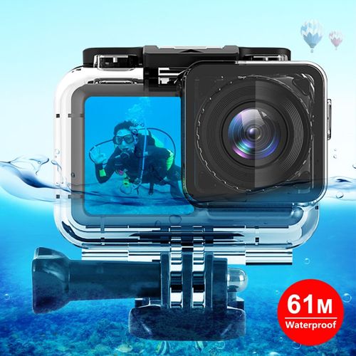 Boîtier Étanche Sous-Marin 61m Pour Dji Osmo, Housse De Protection D'action, Avec Support De Base À Boucle Et Vis-Générique