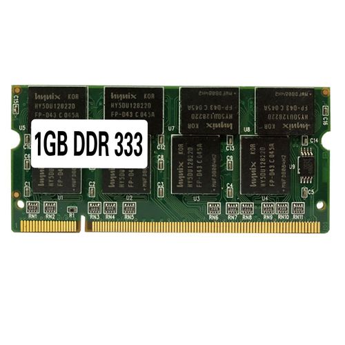 Ram DDR1 DDR333 pour ordinateur portable, SO-DIMM/333/2700 MHz, 333 broches, 1 go/200 MHz