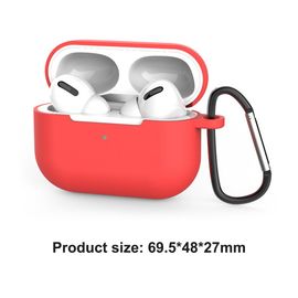 Étui Airpods Pro en Silicone pour écouteurs sans fil, housse de support pour écouteurs, compatible avec Bluetooth