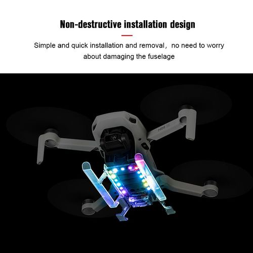 Trépied Pour Drone Dji Mini 2/Mini Se/Mavic, Kit D'entraînement À Jambes Allongées Et Pliables Avec Lumière Led, Accessoires-Générique
