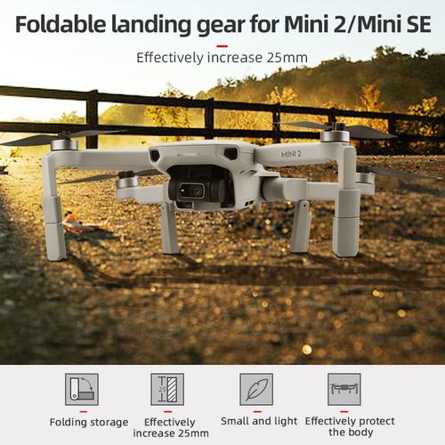 Support De Jambe De Train D'atterrissage Pliant, Protecteur D'extension Pour Accessoires De Drone Dji Mini 2/Mini Se-Générique