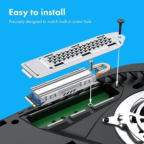 Dissipateur Thermique En Aluminium Pour Disque Dur Ssd M.2, Refroidissement Rapide, Pour Ps5, 2280 Ssd, W3jd