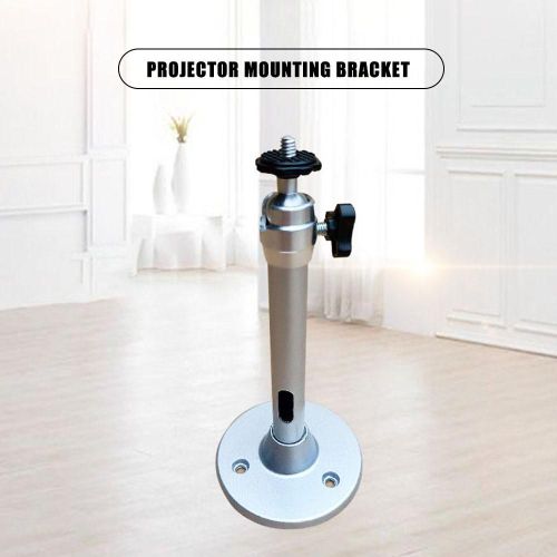 Support de projecteur mural réglable en alliage d'aluminium, montage pivotant à 360 degrés, en métal, 18CM, nouveauté