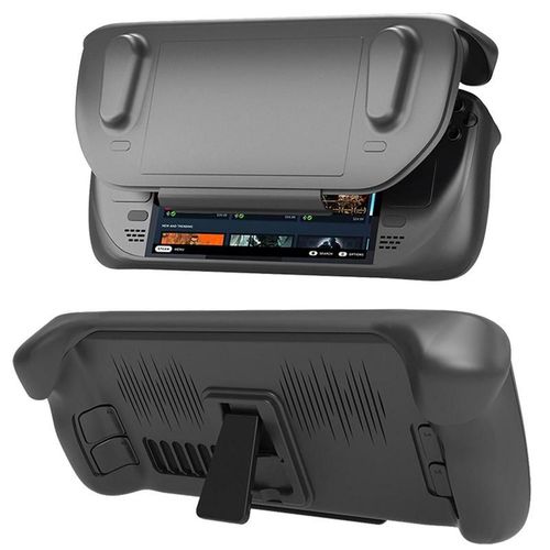 Étuis De Protection Pour Console De Jeu Steam Deck, Boîtier Antichoc Anti-Rayures Avec Support Et Couvercle Avant Amovible