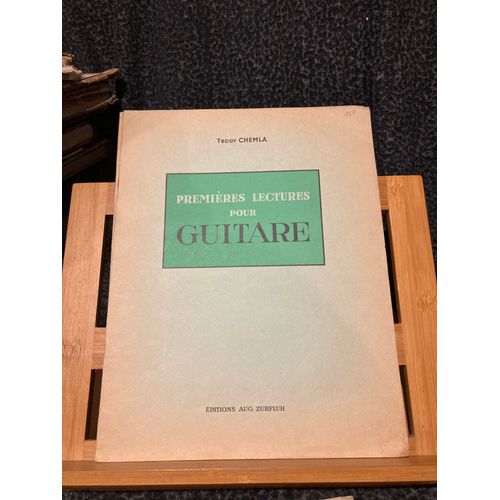 Teddy Chemla Premières Lectures Pour Guitare Partition Ed. Aug. Zurfluh