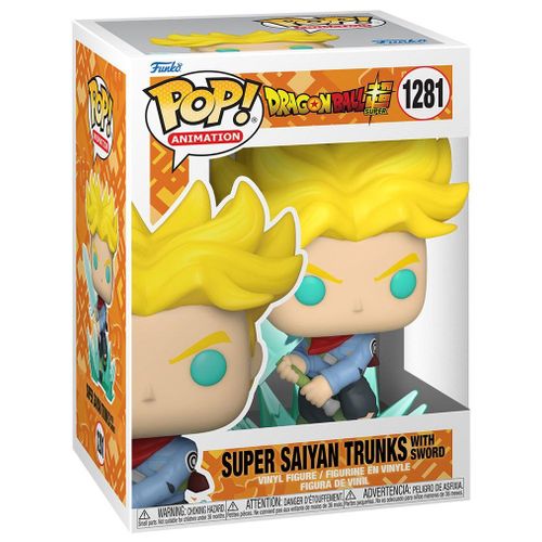 Figurine Funko Pop - Dragon Ball N°1281 - Super Saiyan Trunks Avec L'épée De L'espoir (58019)