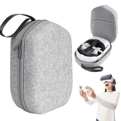 Étui De Transport Pour Oculus Quest 2, Housse Tout-En-Un Vr Antichoc Boîtier Portable Avec Sangle Elite Étui De Voyage, Boîte De Transport Pour Virtual Reality Headset