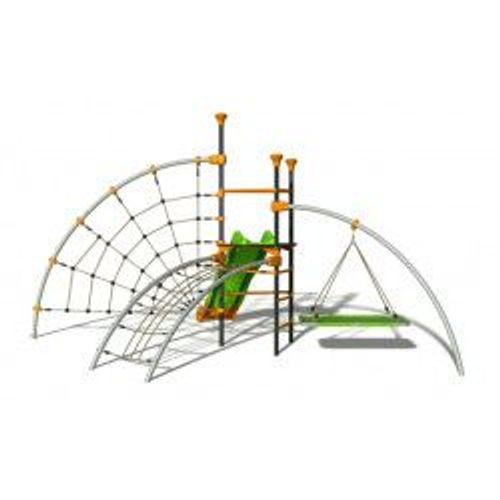 Trigano Structure De Jeux Evo-Zeny - 1 Plateforme, 4 Agrès