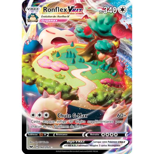 Pokémon - Ronflex Vmax - 142/202 Set Épée Et Bouclier Fr