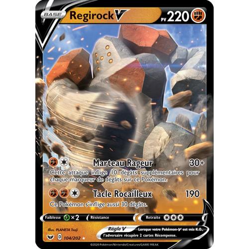 Pokémon - Regirock V - 104/202 Set Épée Et Bouclier Fr