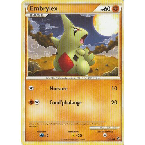 Carte Pokémon - Embrylex - 51/95 - Heartgold Soulsilver Déchainement