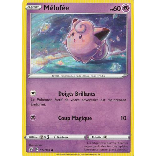 Carte Pokémon - Mélofée - 74/192 - Clash Des Rebelles