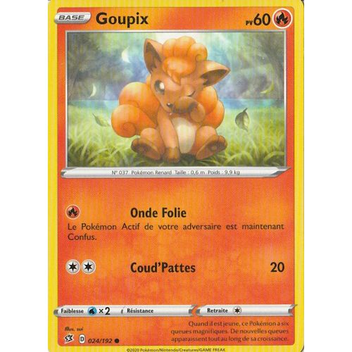 Carte Pokémon - Goupix - 24/192 - Clash Des Rebelles