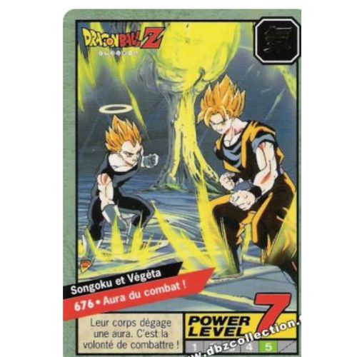 Carte Dragon Ball 676 Fr Carddass Le Grand Combat Part 6 Power Level 7