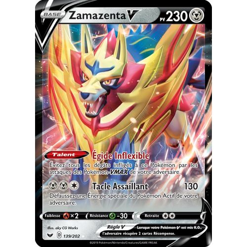 Pokémon - Zamazenta V - 139/202 Set Épée Et Bouclier Fr