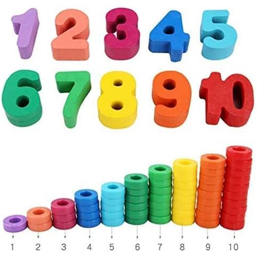 Felly Jouet Bebe 3+ Ans - 2 in 1 Jouet Montessori Bébé, Jeux Éducatif  Puzzles en Bois, Apprendre à Compter et Les Couleurs Jeu Reconnaissance de  Numéro la Forme, Mathématiques : : Jeux et Jouets
