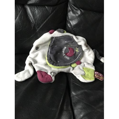 Sauthon Collection India Doudou Éléphant Gris Vert Violet Tout D'amour Mon Babyfan