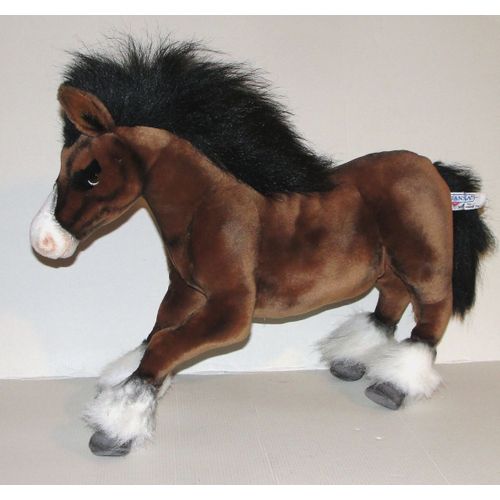 Peluche Cheval Marron Hansa 46 Cm