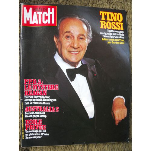 Paris Match N° 1793 Du 7 Octobre 1983 Tino Rossi