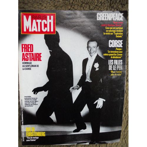 Paris Match N° 1988 Du 3 Juillet 1987 Fred Astaire