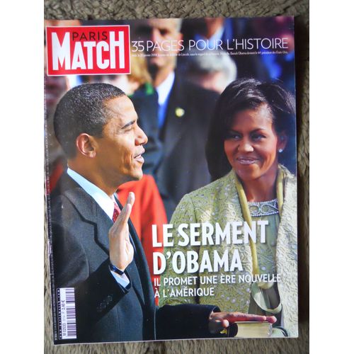 Paris Match N° 3114 Du 22 Janvier 2009 Obama Et Son Épouse