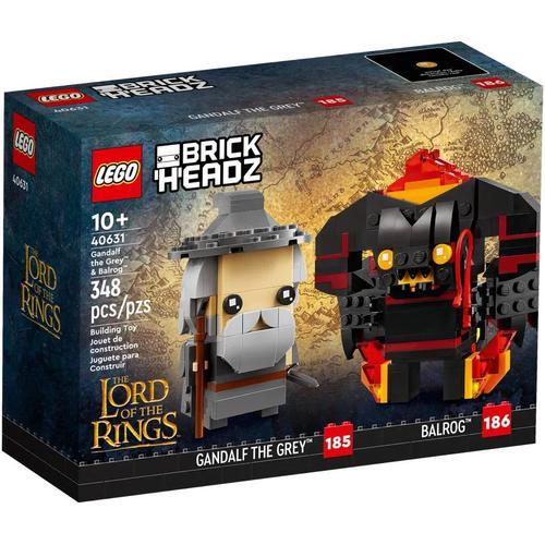 Lego Brickheadz - Gandalf Le Gris Et Le Balrog (Seigneur Des Anneaux) - 40631