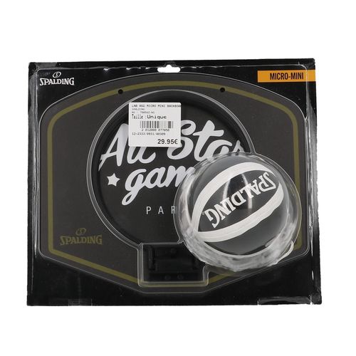 Panneau De Basket-Ball Spalding Lnb Asg Micro Mini Backboard Set Noir