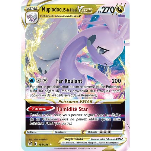 Pokémon - Muplodocus De Hisui Vstar - 136/196 Set Origine Perdue Fr